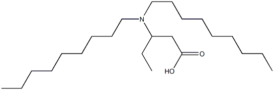 3-(Dinonylamino)valeric acid 结构式