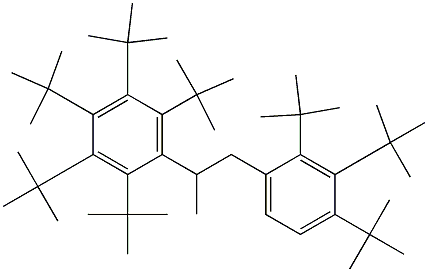 2-(Penta-tert-butylphenyl)-1-(2,3,4-tri-tert-butylphenyl)propane 结构式