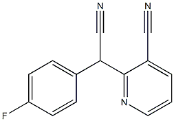 (3-Cyano-2-pyridinyl)(4-fluorophenyl)acetonitrile 结构式