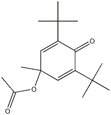 4-Acetoxy-2,6-di-tert-butyl-4-methyl-2,5-cyclohexadien-1-one 结构式