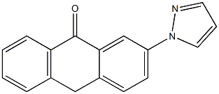 2-(1H-Pyrazol-1-yl)anthrone 结构式