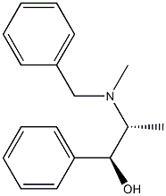 (1S,2R)-1-Phenyl-2-(methylbenzylamino)propane-1-ol 结构式