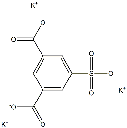 5-Sulfoisophthalic acid tripotassium salt 结构式