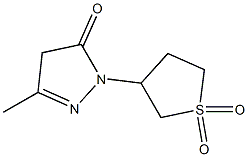 3-(3-Methyl-5-oxo-2-pyrazolin-1-yl)tetrahydrothiophene 1,1-dioxide 结构式