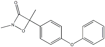 2,4-Dimethyl-4-(4-phenoxyphenyl)-1,2-oxazetidin-3-one 结构式
