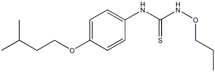 3-Propoxy-1-(4-isopentyloxyphenyl)thiourea 结构式