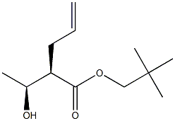 (2R,3S)-2-Allyl-3-hydroxybutyric acid 2,2-dimethylpropyl ester 结构式