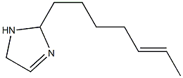 2-(5-Heptenyl)-3-imidazoline 结构式