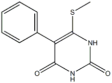5-Phenyl-6-(methylthio)pyrimidine-2,4(1H,3H)-dione 结构式