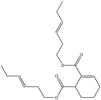 2-Cyclohexene-1,2-dicarboxylic acid bis(3-hexenyl) ester 结构式