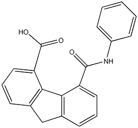 5-[(Phenylamino)carbonyl]-9H-fluorene-4-carboxylic acid 结构式