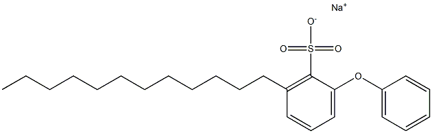 2-Phenoxy-6-dodecylbenzenesulfonic acid sodium salt 结构式