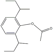 Acetic acid 2,6-di(sec-butyl)phenyl ester 结构式