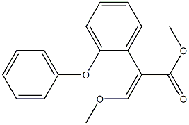 (E)-2-(2-Phenoxyphenyl)-3-methoxyacrylic acid methyl ester 结构式