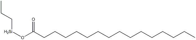 Palmitic acid propylsilyl ester 结构式