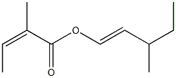 2-Methylisocrotonic acid 3-methyl-1-pentenyl ester 结构式