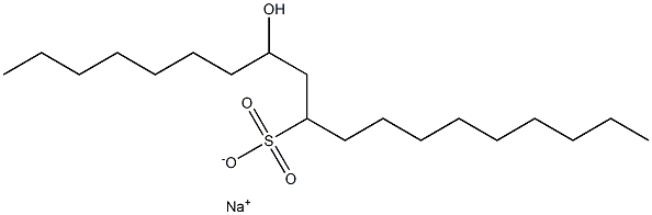 8-Hydroxynonadecane-10-sulfonic acid sodium salt 结构式