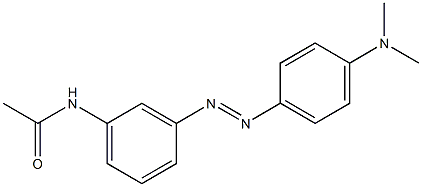 3'-[(p-Dimethylaminophenyl)azo]acetanilide 结构式
