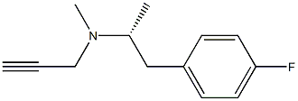 [1R,(-)]-2-(4-Fluorophenyl)-1,N-dimethyl-N-(2-propynyl)ethanamine 结构式