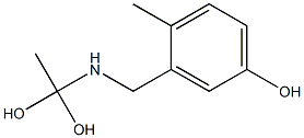 3-[(1,1-Dihydroxyethyl)aminomethyl]-4-methylphenol 结构式