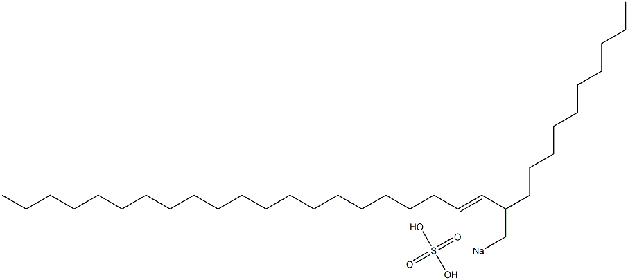 Sulfuric acid 2-decyl-3-tricosenyl=sodium ester salt 结构式