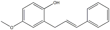 4-Methoxy-2-[(2E)-3-phenyl-2-propenyl]phenol 结构式