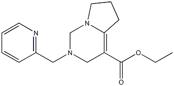 2-(2-Pyridinylmethyl)-1,2,3,5,6,7-hexahydropyrrolo[1,2-c]pyrimidine-4-carboxylic acid ethyl ester 结构式