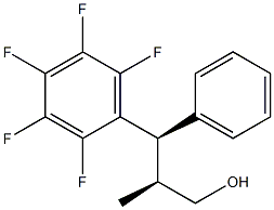 (2S,3R)-2-Methyl-3-(pentafluorophenyl)-3-phenyl-1-propanol 结构式