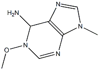 1-Methoxy-6-amino-9-methyl-1,6-dihydro-9H-purine 结构式
