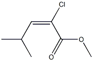 (E)-2-Chloro-4-methyl-2-pentenoic acid methyl ester 结构式
