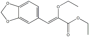 (Z)-3-(1,3-Benzodioxol-5-yl)-2-ethoxyacrylic acid ethyl ester 结构式