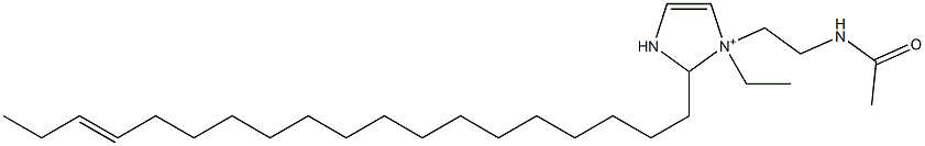 1-[2-(Acetylamino)ethyl]-1-ethyl-2-(16-nonadecenyl)-4-imidazoline-1-ium 结构式