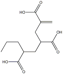 1-Hexene-2,4,6-tricarboxylic acid 6-propyl ester 结构式