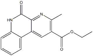 2-(Ethoxycarbonyl)-3-methylbenzo[f][1,7]naphthyridin-5(6H)-one 结构式