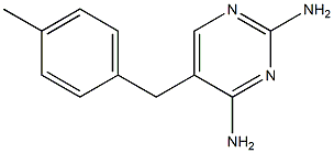 5-(4-Methylbenzyl)pyrimidine-2,4-diamine 结构式