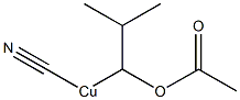 (1-Acetyloxy-2-methylpropyl)cyanocopper(II) 结构式