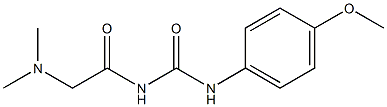 1-(N,N-Dimethylglycyl)-3-(p-methoxyphenyl)urea 结构式