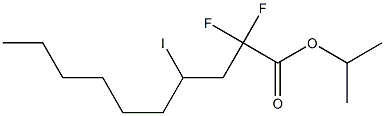 2,2-Difluoro-4-iododecanoic acid (1-methylethyl) ester 结构式