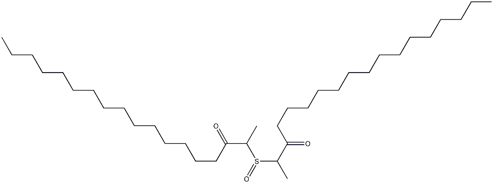 Methyl(2-oxoheptadecyl) sulfoxide 结构式