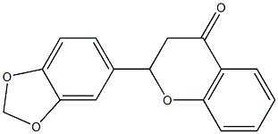 2-(3,4-Methylenebisoxyphenyl)chroman-4-one 结构式