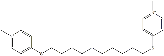 4,4'-[1,10-Decanediylbis(thio)]bis(1-methylpyridinium) 结构式