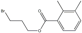 2,3-Dimethylbenzenecarboxylic acid 3-bromopropyl ester 结构式