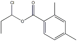 2,4-Dimethylbenzenecarboxylic acid 1-chloropropyl ester 结构式