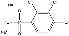 2,3,4-Trichlorophenylphosphonic acid disodium salt 结构式