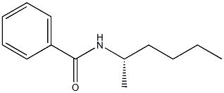 (+)-N-[(S)-1-Methylpentyl]benzamide 结构式