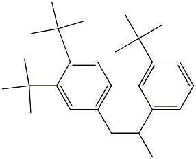 1-(3,4-Di-tert-butylphenyl)-2-(3-tert-butylphenyl)propane 结构式