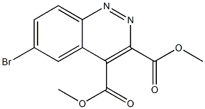 6-Bromocinnoline-3,4-dicarboxylic acid dimethyl ester 结构式