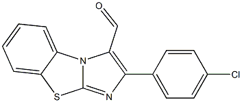 2-(4-Chlorophenyl)imidazo[2,1-b]benzothiazole-3-carbaldehyde 结构式