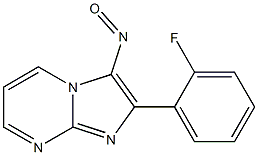 2-(2-Fluorophenyl)-3-nitrosoimidazo[1,2-a]pyrimidine 结构式