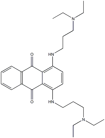 1,4-Bis[3-(diethylamino)propylamino]anthraquinone 结构式